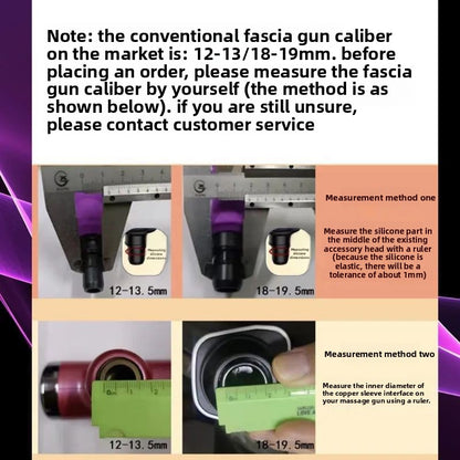 Silicone Massage Gun Attachment Head