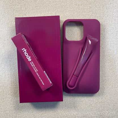 Silicone mobile phone lip color protective case