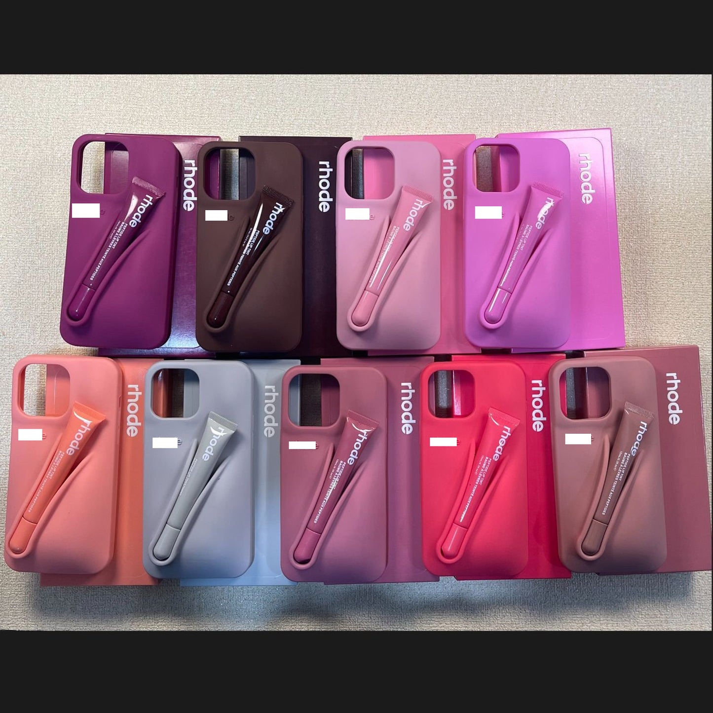 Silicone mobile phone lip color protective case
