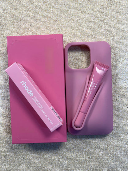 Silicone mobile phone lip color protective case
