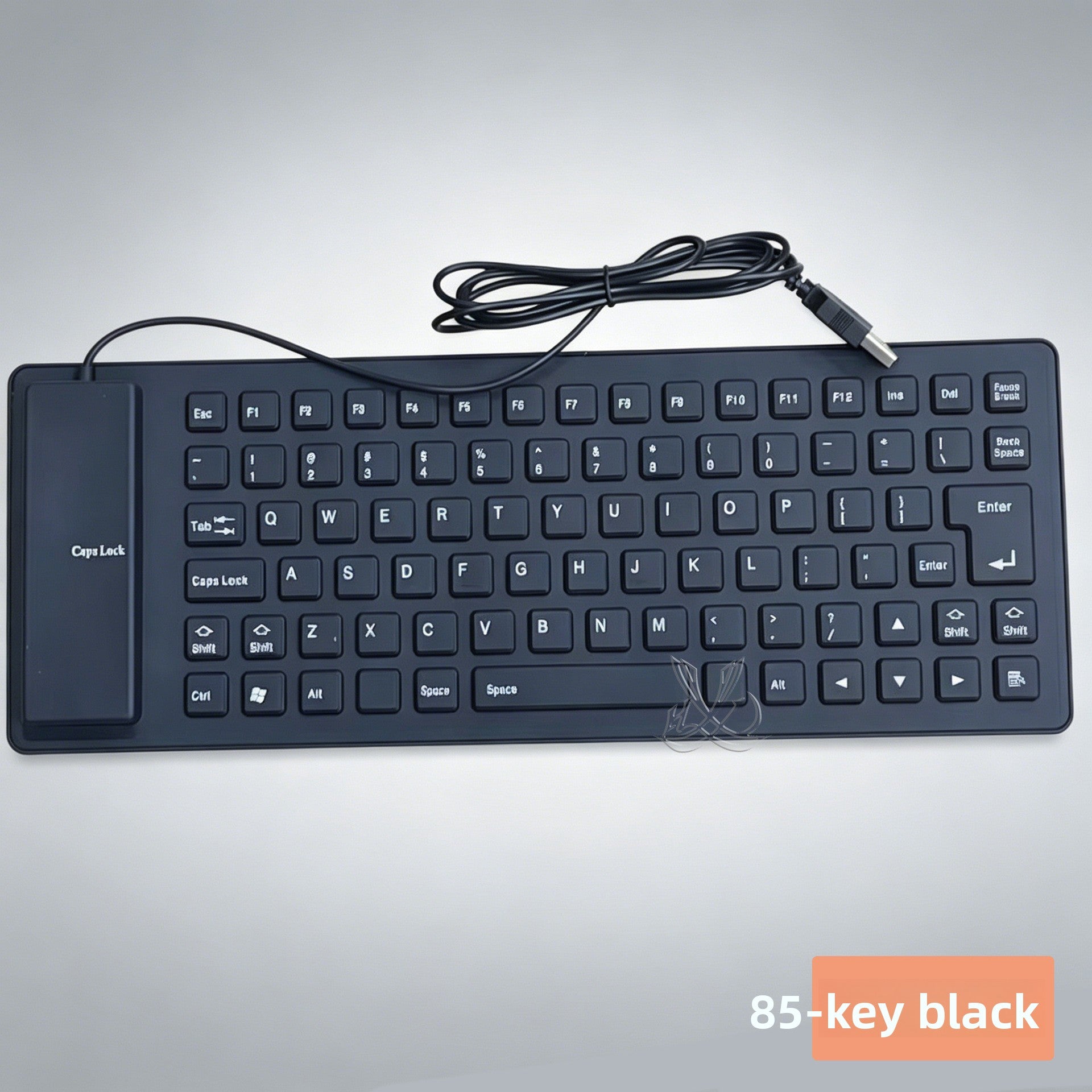 Silicone Mute Soft Keyboard USB Wired Folding