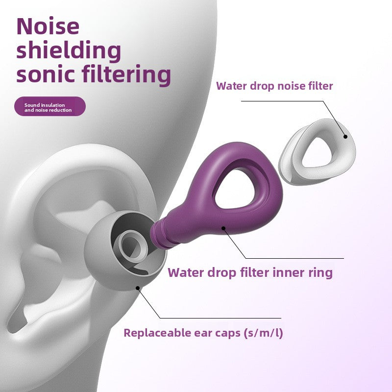 Silicone noise-canceling earplugs
