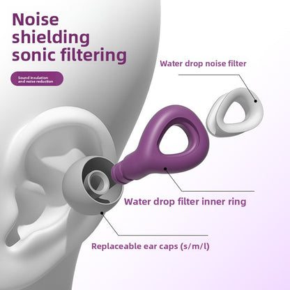Silicone noise-canceling earplugs