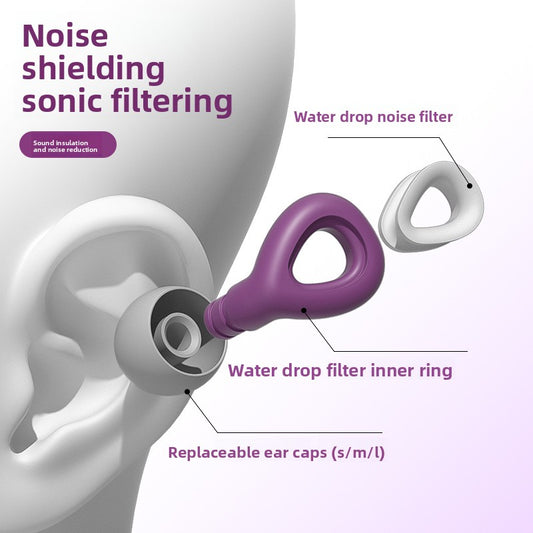 Silicone noise-canceling earplugs