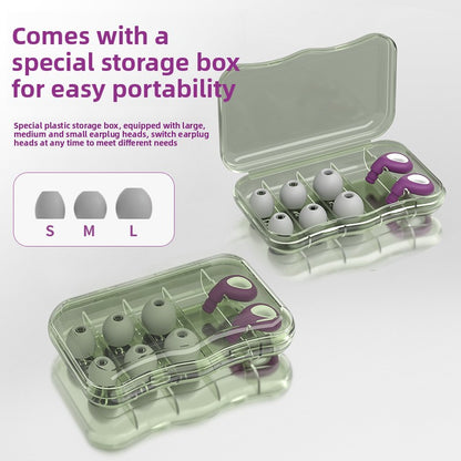 Silicone noise-canceling earplugs