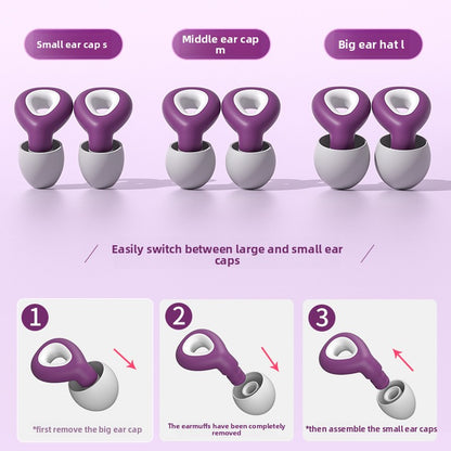 Silicone noise-canceling earplugs