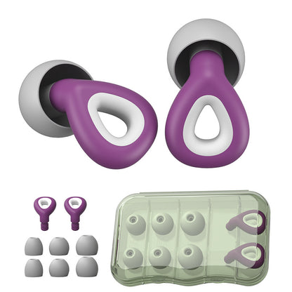 Silicone noise-canceling earplugs