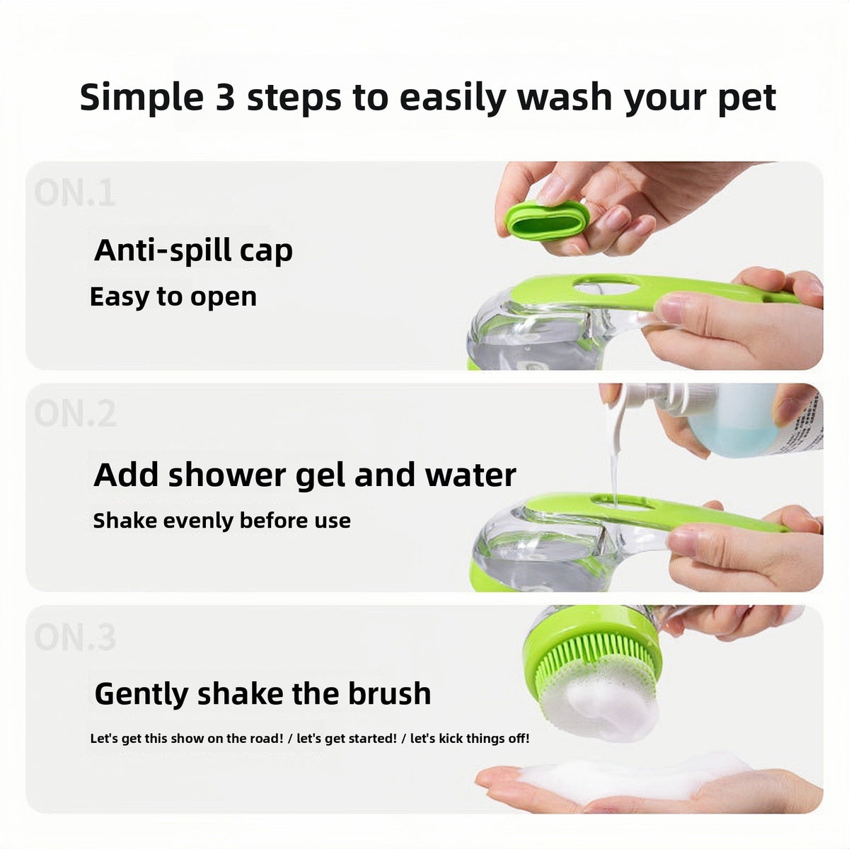 Silicone Pet Bath and Massage Brush