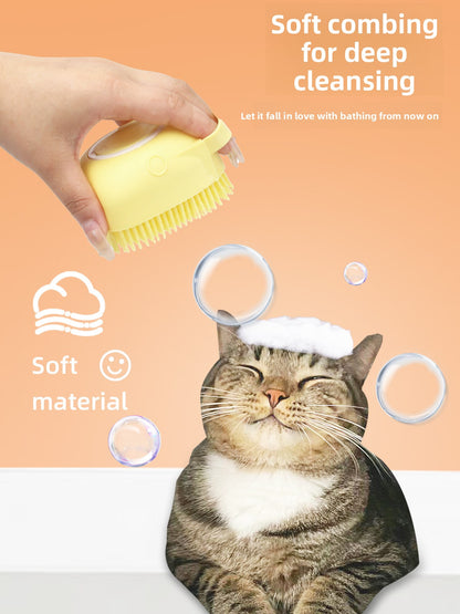 Silicone Pet Bath Massage Brush