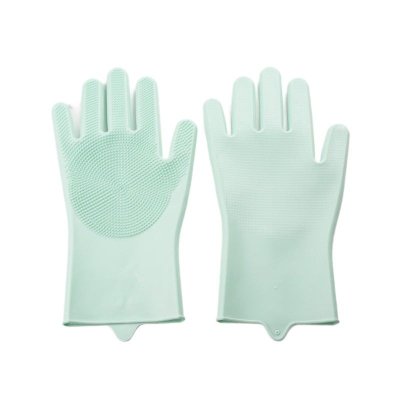 Silicone Pet Bathing Gloves Scrub Brush
