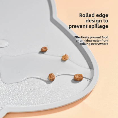 Silicone pet feeding mat