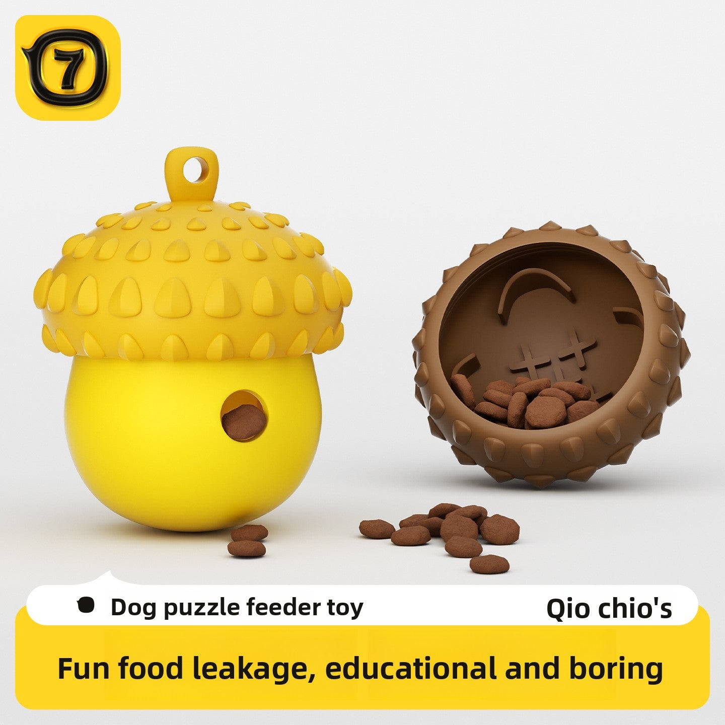 Silicone Pet Food Dispensing Chew Toy