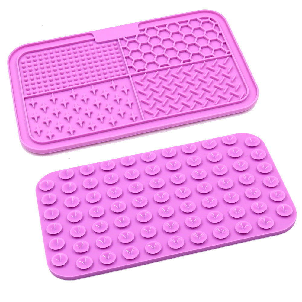 Silicone Pet Licking Mat Slow Feeder with Suction Cups