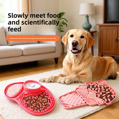 Silicone Pet Licking Mat Slow Feeder with Suction Cups