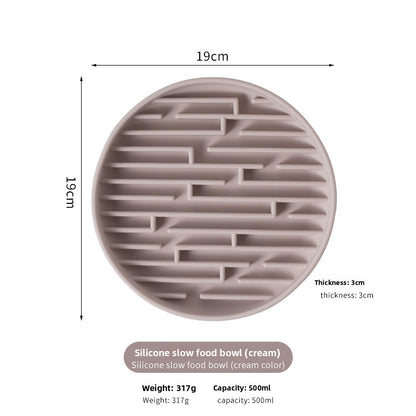 Silicone Pet Slow Feeder Bowl