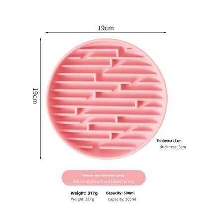 Silicone Pet Slow Feeder Bowl