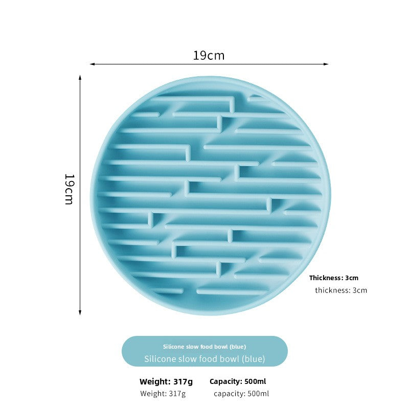 Silicone Pet Slow Feeder Bowl