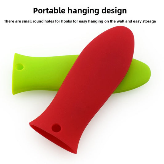 Silicone pot handle insulation sleeve