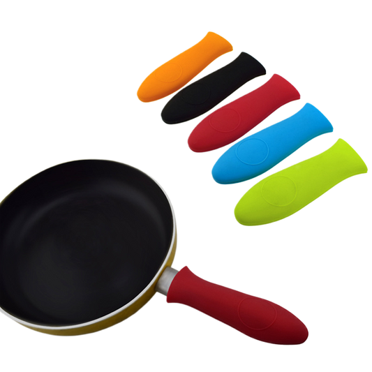 Silicone pot handle insulation sleeve