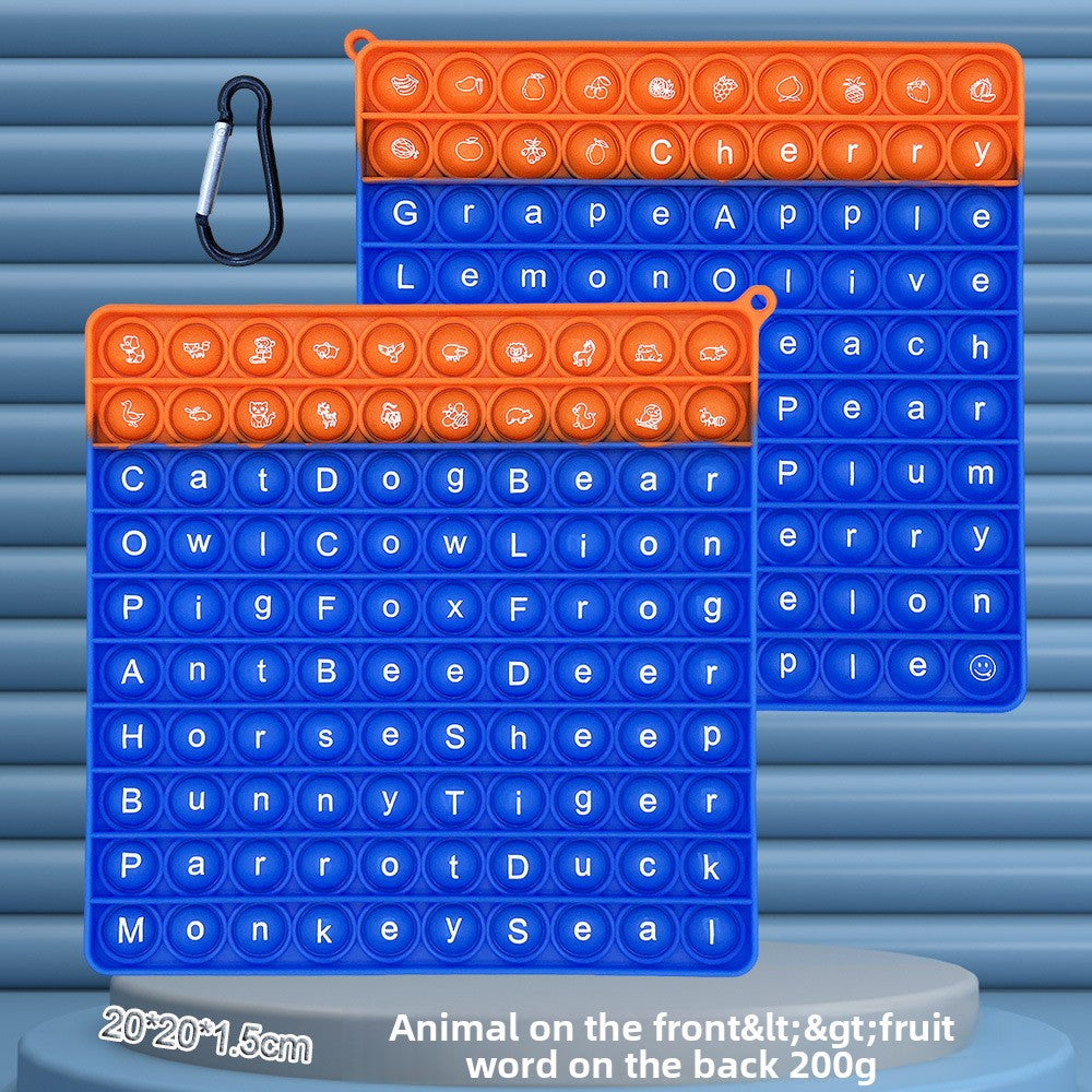 Silicone Press-and-Play Educational Toy for Early Learning