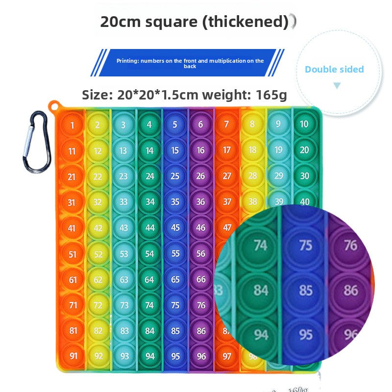 Silicone Press-and-Play Educational Toy for Early Learning