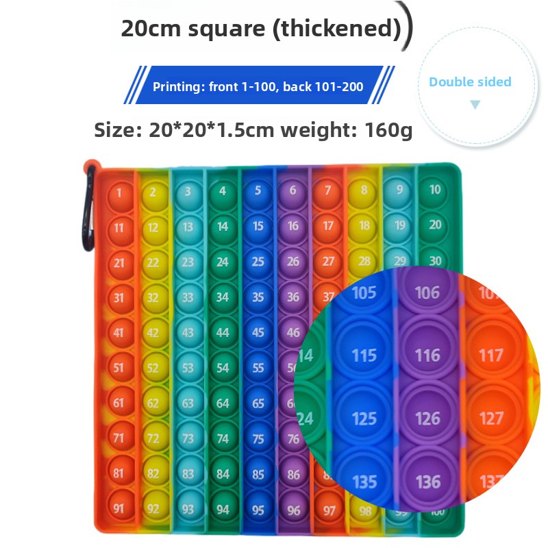 Silicone Press-and-Play Educational Toy for Early Learning