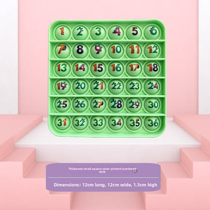 Silicone Press-and-Play Educational Toy for Early Learning