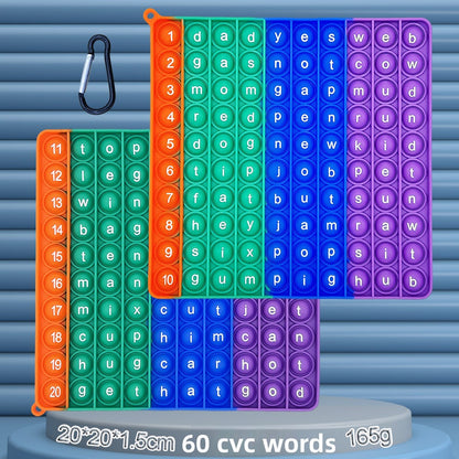 Silicone Press-and-Play Educational Toy for Early Learning