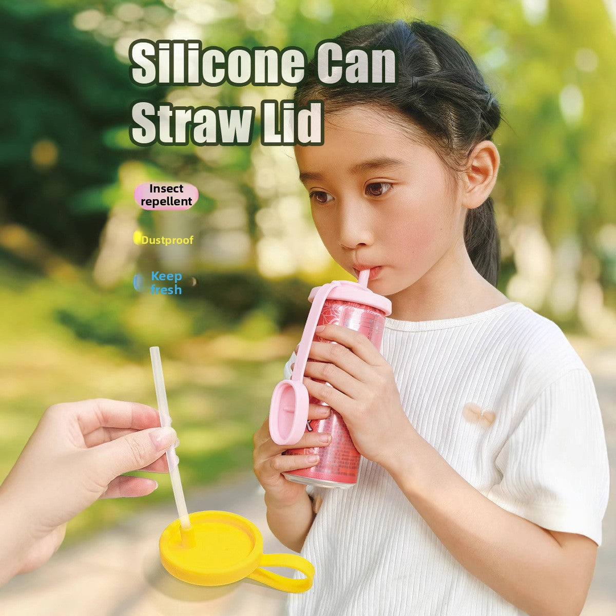 Silicone Pull-Tab Can Lid for Soda