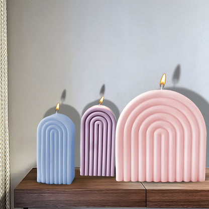 Silicone Resin Mold Geometric Arch Candle Craft