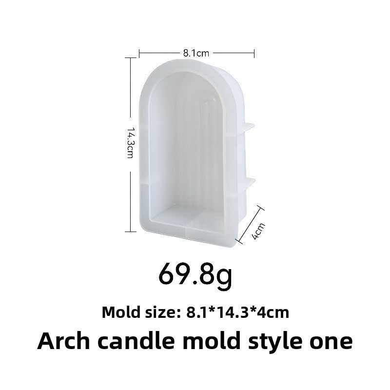 Silicone Resin Mold Geometric Arch Candle Craft