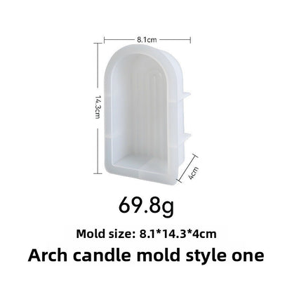 Silicone Resin Mold Geometric Arch Candle Craft