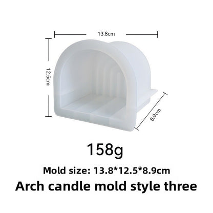 Silicone Resin Mold Geometric Arch Candle Craft