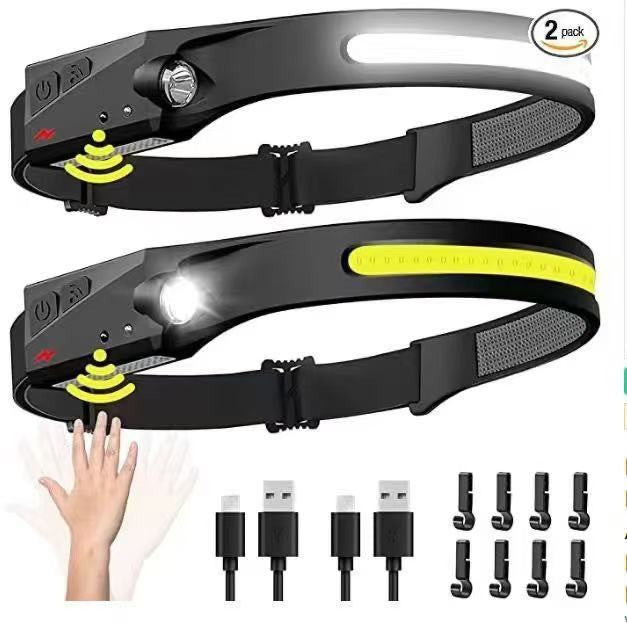 Silicone rubber high-intensity light headlamp