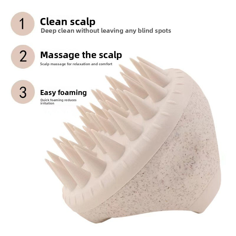 silicone shampoo brush