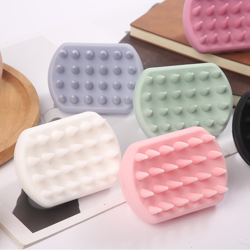 silicone shampoo brush