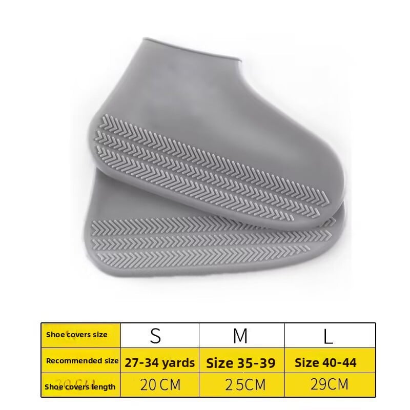 Silicone shoe covers, outdoor waterproof and rainproof shoe covers
