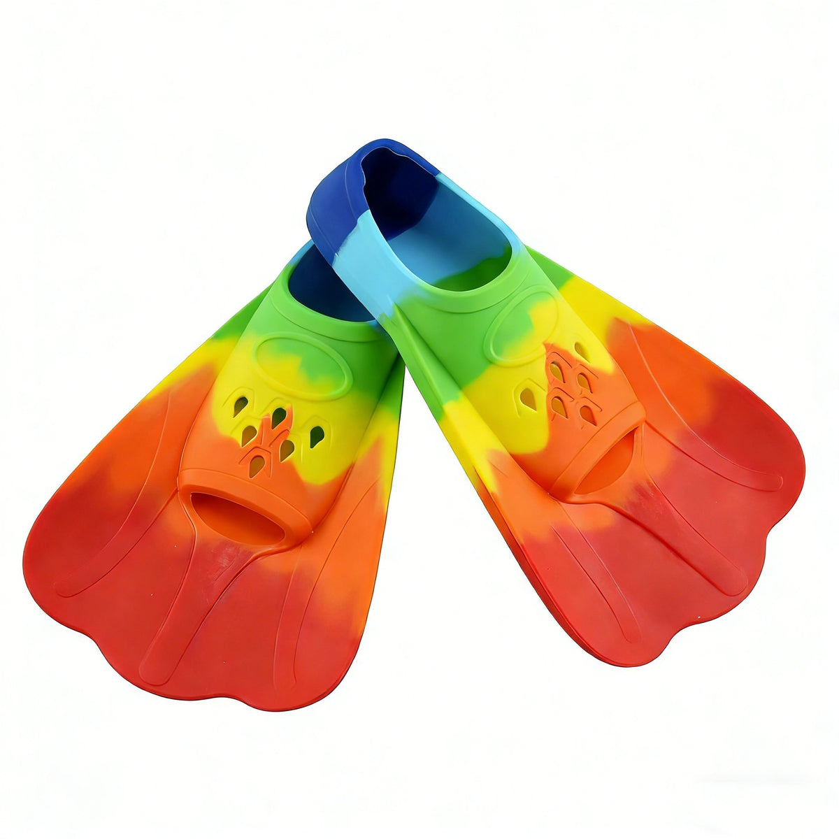 Silicone Short Fins Swimming Training Diving Flippers