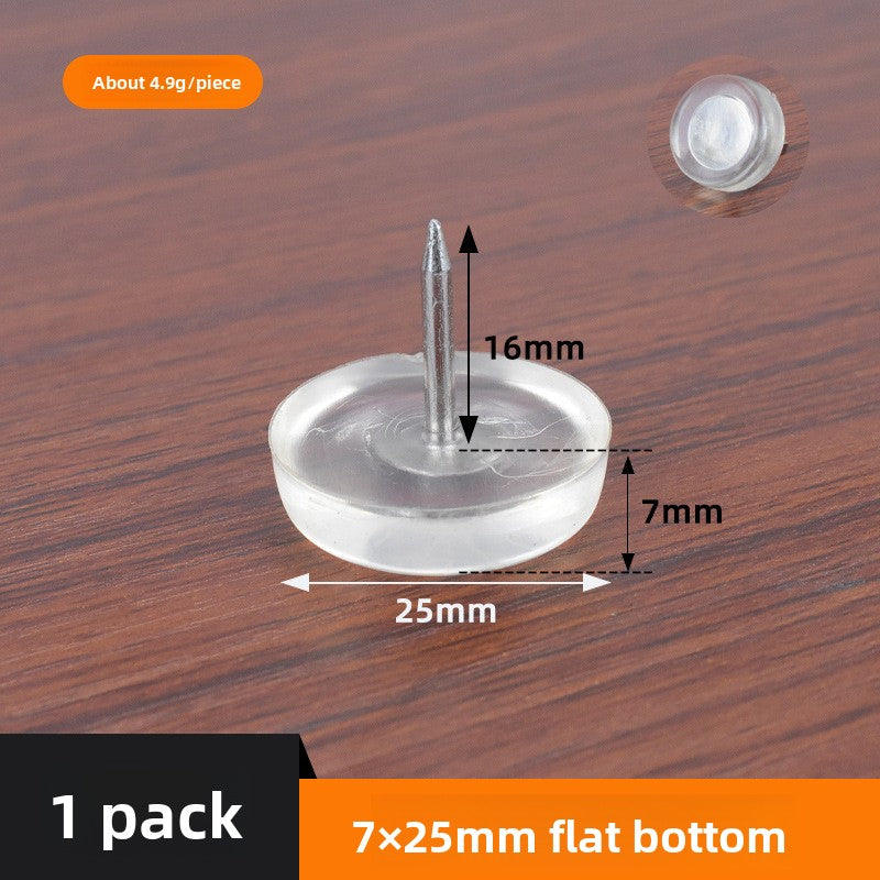Silicone silent foot pad nails