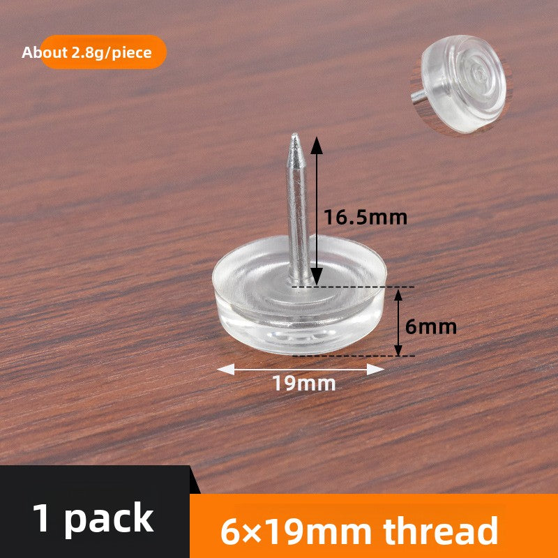 Silicone silent foot pad nails