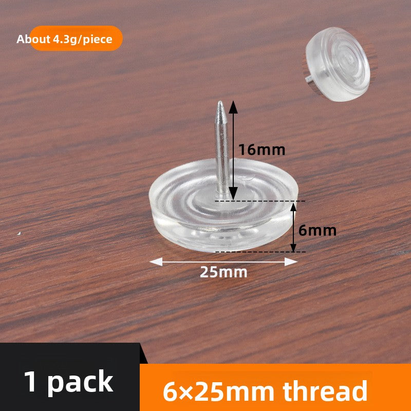 Silicone silent foot pad nails