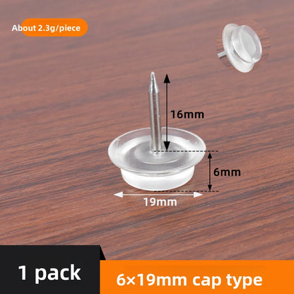 Silicone silent foot pad nails