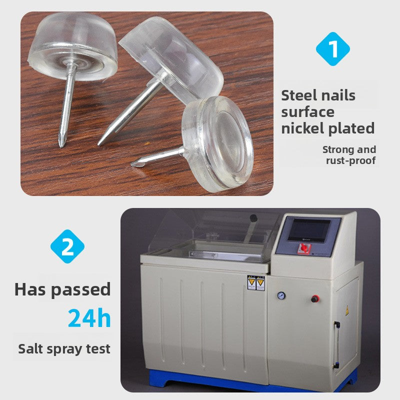 Silicone silent foot pad nails