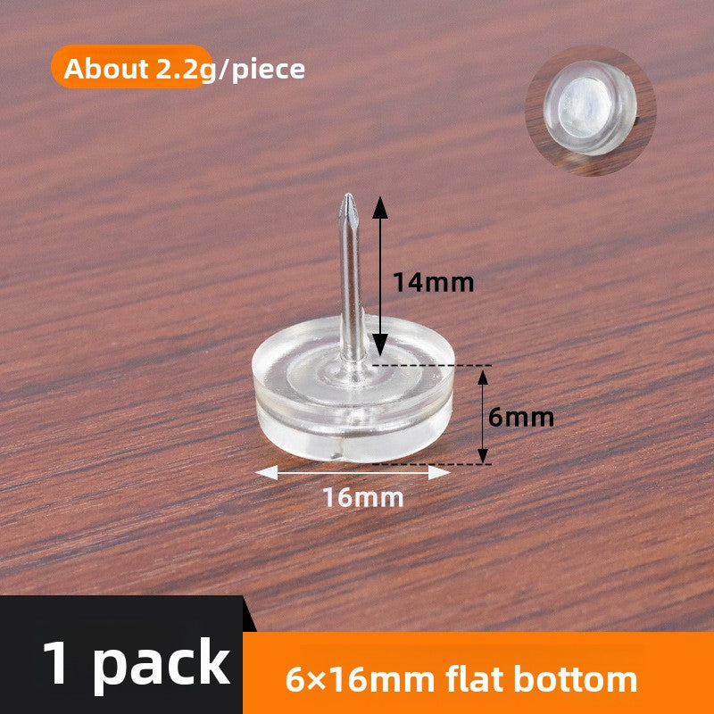 Silicone silent foot pad nails