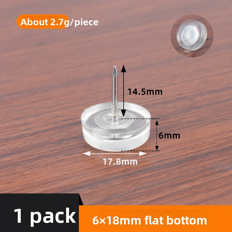 Silicone silent foot pad nails