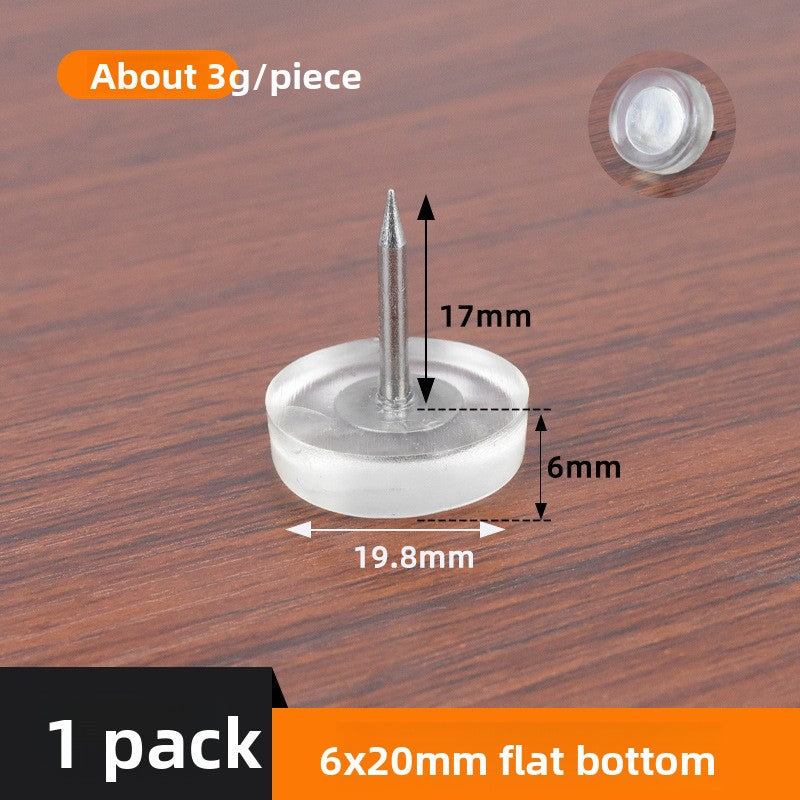 Silicone silent foot pad nails