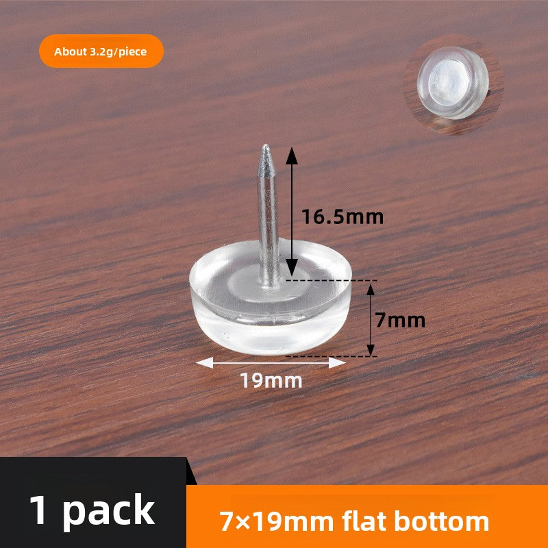 Silicone silent foot pad nails