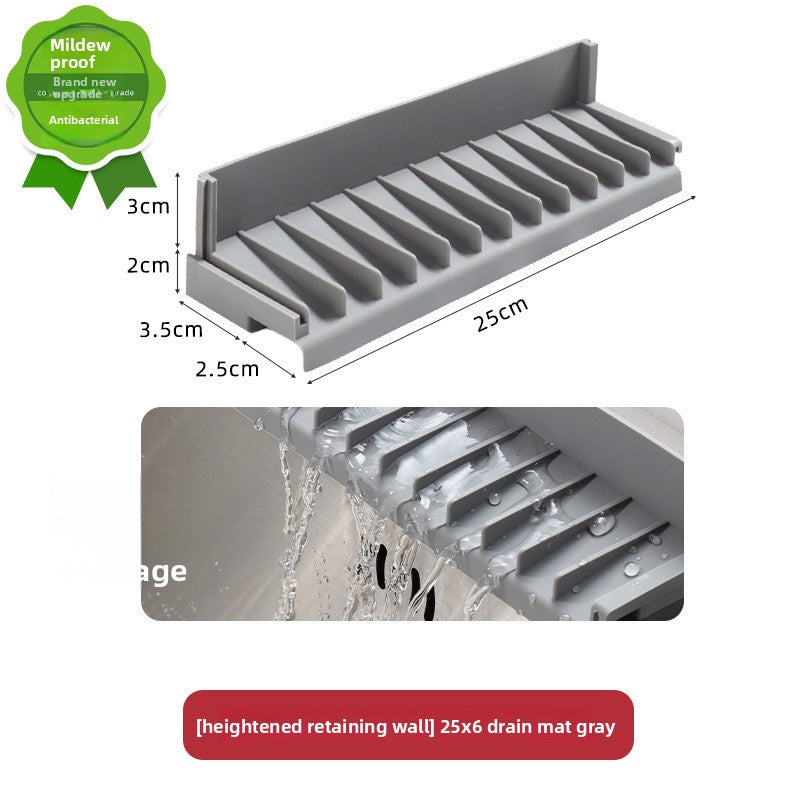Silicone Sink Drain Mat Splash Guard Kitchen Counter Protector