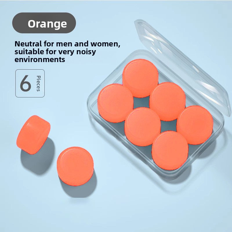 Silicone Soundproof Earplugs for Sleeping and Swimming