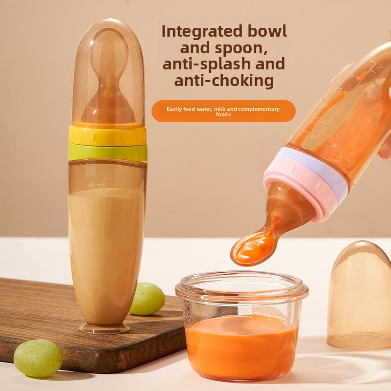 Silicone Squeeze Feeding Bottle